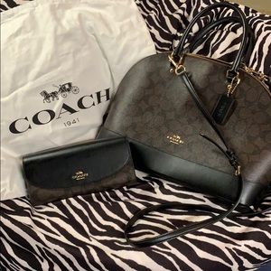 Coach Sierra satchel signature handbag/wallet